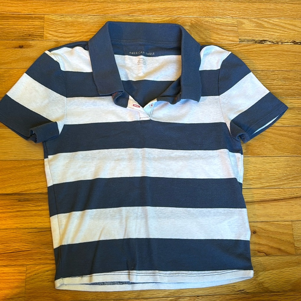 American Eagle Striped 90s Shirt / Size S